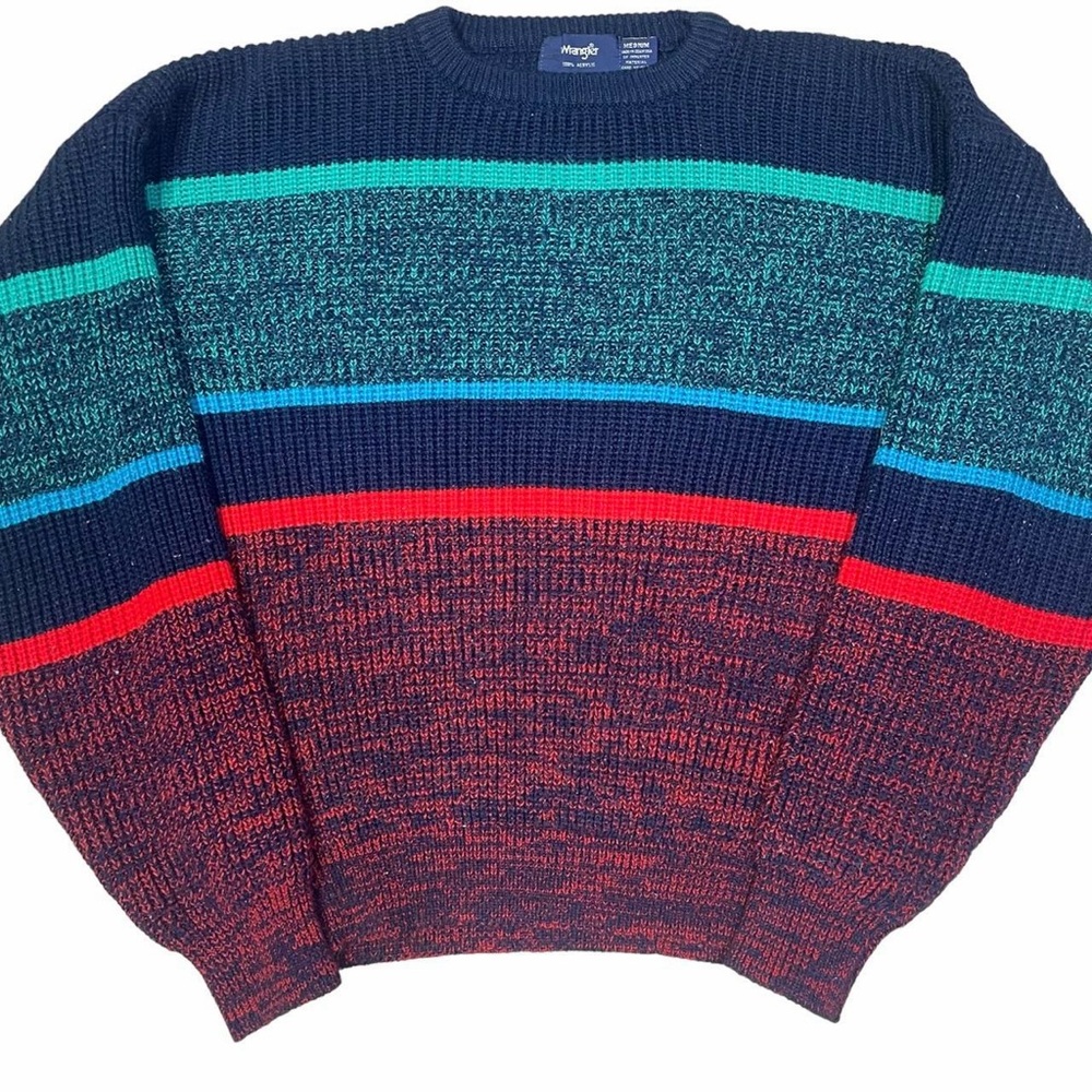 Y2K Knit Acrylic Wrangler Sweater